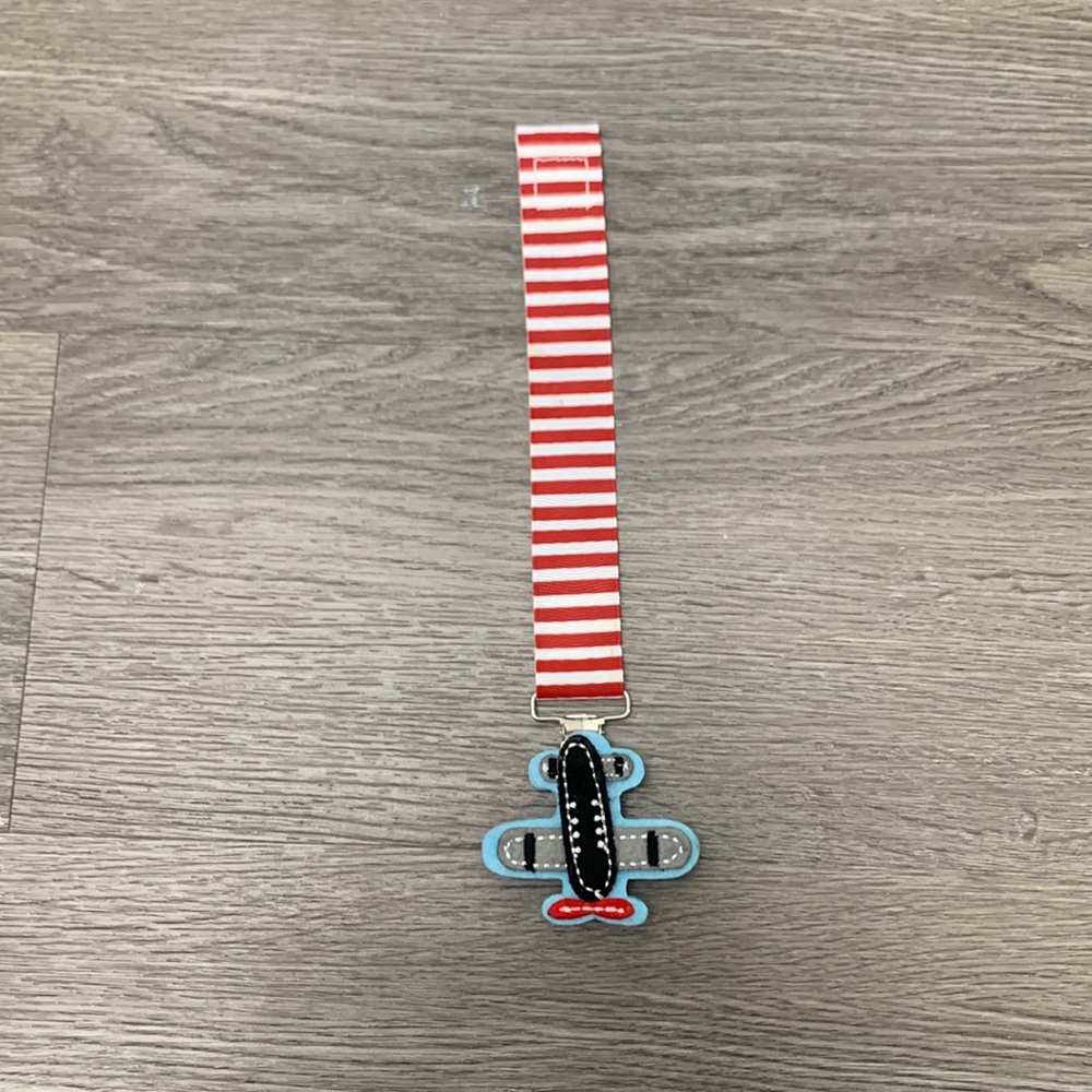 Airplane Pacifier Clip